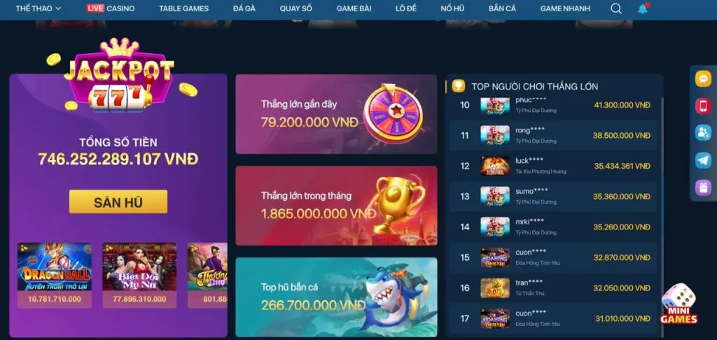 Thưởng nạp lại hàng ngày hm88